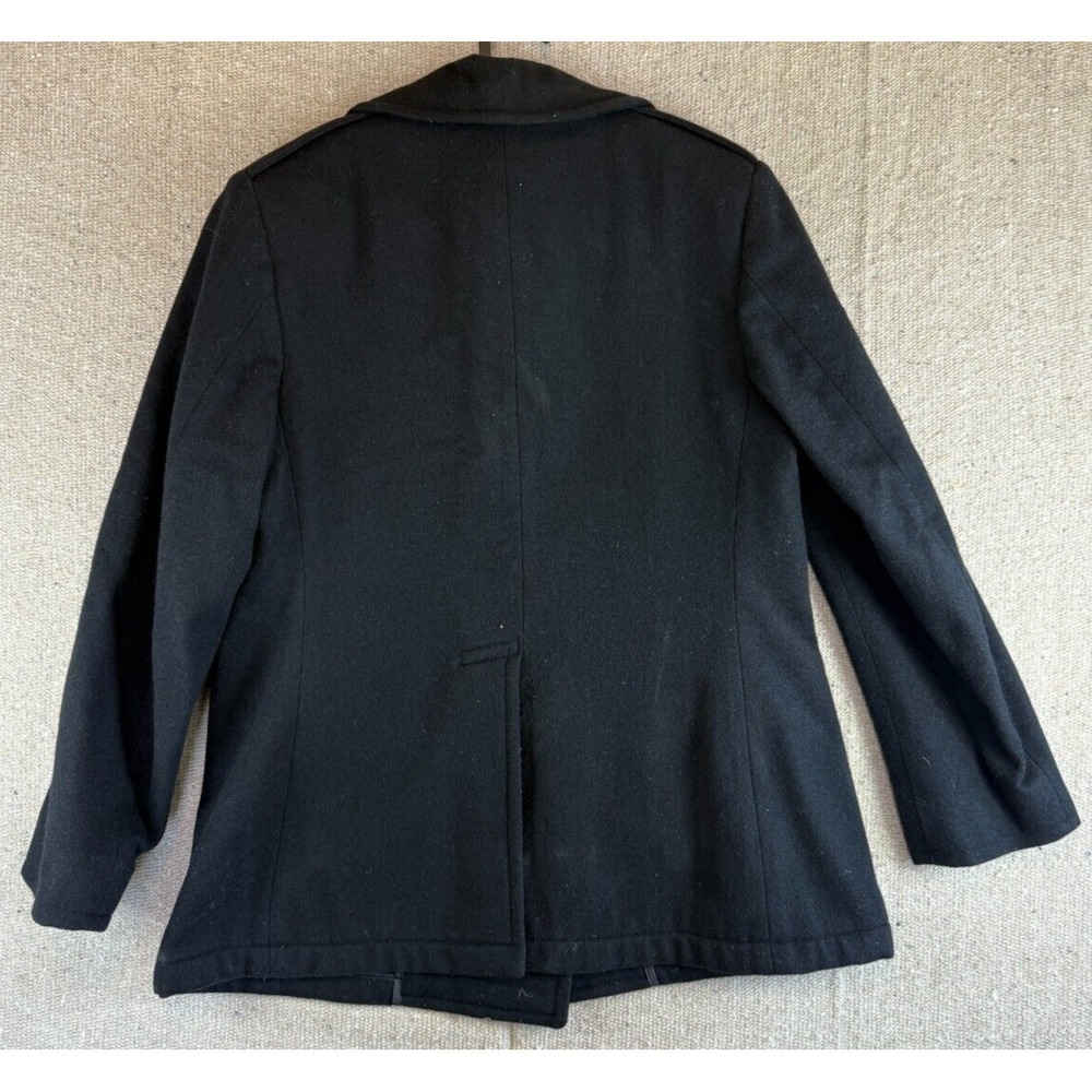 AUTHENTIC NAVY PEA COAT MILITARY DSCP QUARTERDECK COLLECTION WOMENS Size 12R - Picture 6 of 6